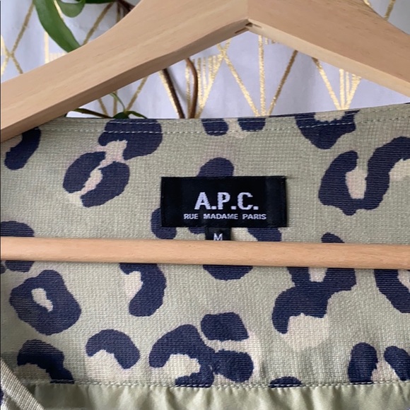 A.P.C. Mint Leopard Dress - Picture 2 of 6